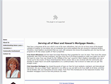 Tablet Screenshot of firsthawaiianmortgage.com
